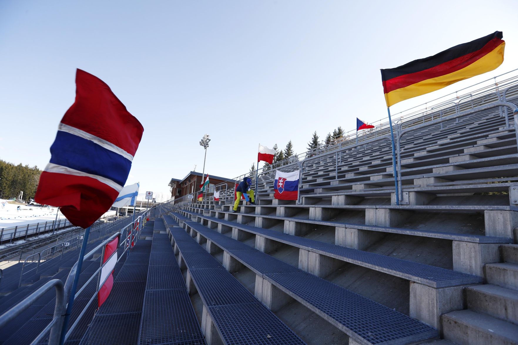 APTOPIX Czech Republic Biathlon World Cup Virus Outbreak